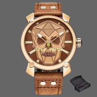 Montre skull design - or - montre