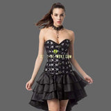 Robe bustier tête de mort + string assorti - robe