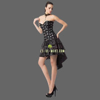 Robe bustier tête de mort + string assorti - Noir / L - robe