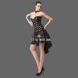 Robe bustier tête de mort + string assorti - Noir / L - robe