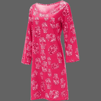 Robe skull col V - Rose / M - robe