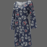 Robe skull col V - Navy / XXXL - robe