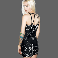 Robe squelette sexy moulante pour femme - robe