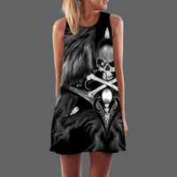 Robe tete de mort pirate droite - S - robe