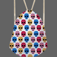 Sac à dos têtes de mort multicolores - Sac