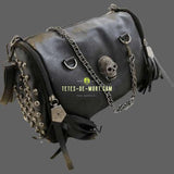 Sac à main tête de mort gothique - Noir - Sac