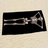 Serviette de bain squelette en 3D - Serviette de bain