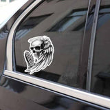 Sticker tête de mort qui prie 9.5x12.7cm ANGEL OF DEATH - 