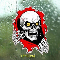 Sticker Tete de mort sortant d’un trou 13x17cm - WCS082 / 2 
