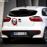 Sticker Tete de mort sortant d’un trou 13x17cm - Sticker