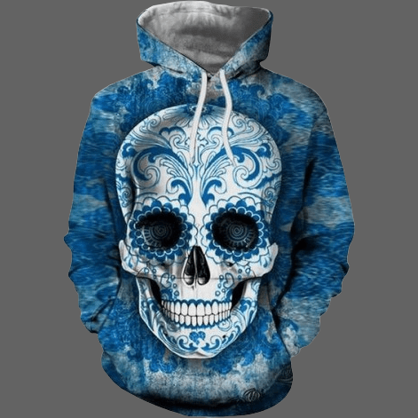 Sweat capuche tete de mort hot sale