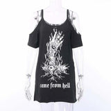 T-shirt Come from Hell - Noir / S - T-shirt