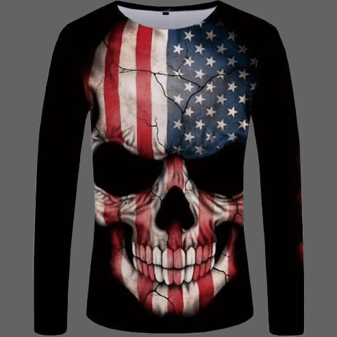 T-shirt crane USA manches longues Femme - S - T-shirt