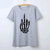 T-shirt doigt d’honneur pour femme - Gris / S - T-shirt