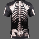 T-shirt squelette 3D pour homme - T-shirt