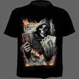 T-shirt tête de mort As de pique - S - T-shirt