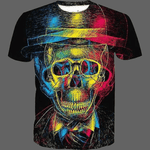 T-shirt tête de mort classe - L - T-shirt