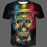 T-shirt tête de mort classe - L - T-shirt