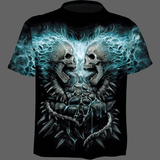 T-shirt tête de mort face à face - XXXL - T-shirt
