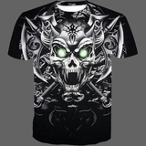 T-shirt tête de mort mécanique - L - T-shirt