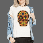 T-shirt tête de mort mexicaine pour femme - T-shirt