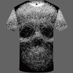 T-shirt Tête de mort toile d’araignée - S - T-shirt