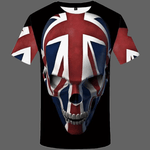 T-shirt tête de mort Union Jack - S - T-shirt