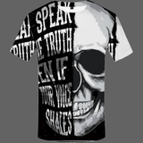 T-shirt Tête de mort vérité - T-shirt