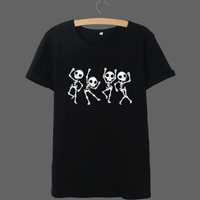 T-shirt têtes de mort qui dansent - T-shirt