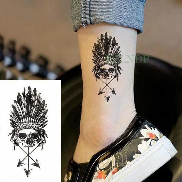 Tatoo temporaire sioux tête de mort - Tatoo