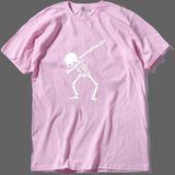 T-shirt dab homme squelette - DA0113A-PINK / S - T-shirt