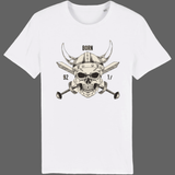 T-shirt Viking Tête de mort - Blanc / XS - T-shirt
