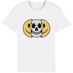 T-shirt smiley tête de mort - Blanc / XS - T-shirt