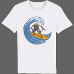 T-shirt Tete de mort Surfeur homme - Blanc / XS - T-shirt