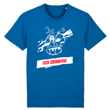 T-shirt Fuck Coronavirus - Bleu / XS - T-shirt