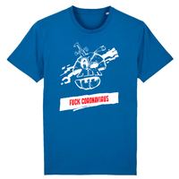 T-shirt Fuck Coronavirus - Bleu / XS - T-shirt