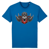 T-shirt Superman Tête de mort Homme - Bleu / XS - T-shirt