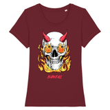 T-shirt femme Diable - Bordeaux / XS - T-shirt