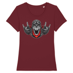 T-shirt tête de mort superman - Bordeaux / XS - T-shirt