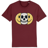 T-shirt smiley tête de mort - Bordeaux / XS - T-shirt