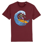 T-shirt Tete de mort Surfeur homme - Bordeaux / XS - T-shirt