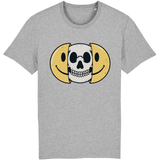 T-shirt smiley tête de mort - Gris / XS - T-shirt