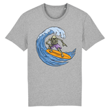 T-shirt Tete de mort Surfeur homme - Gris / XS - T-shirt