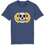 T-shirt smiley tête de mort - Indigo / XS - T-shirt
