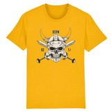 T-shirt Viking Tête de mort - Jaune / XS - T-shirt