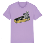 T-shirt homme squelette dans un cercueil - Lavande / XS - 