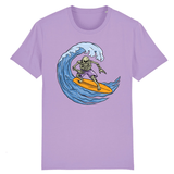 T-shirt Tete de mort Surfeur homme - Lavande / XS - T-shirt
