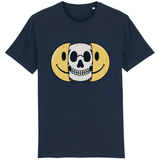 T-shirt smiley tête de mort - Marine / XS - T-shirt