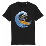 T-shirt Tete de mort Surfeur homme - Noir / XS - T-shirt