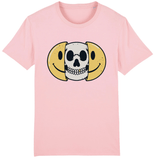 T-shirt smiley tête de mort - Rose / XS - T-shirt
